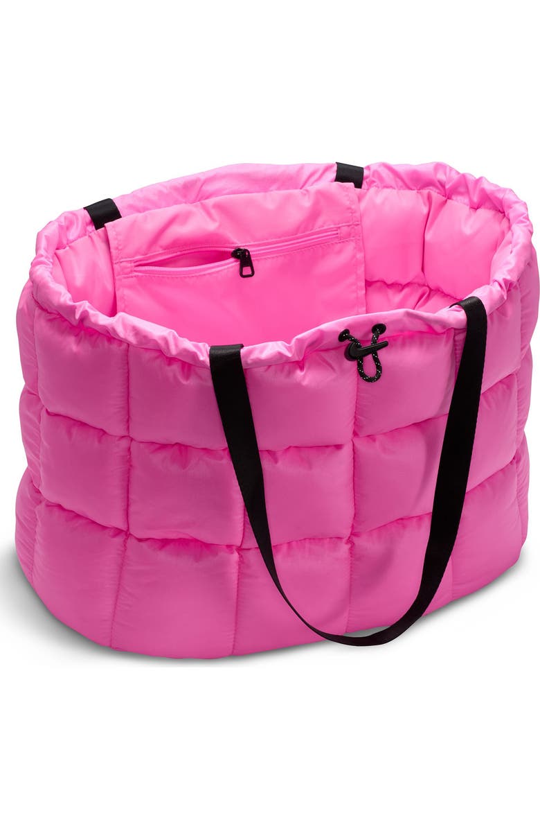 Jordan Nike Quilted Tote, Alternate, color, Pink Spell/ Black/ Black