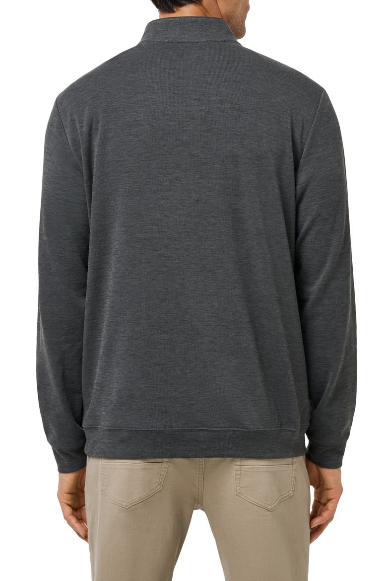 Cloud Quarter Zip, Alternate, color, HEATHER BLACK