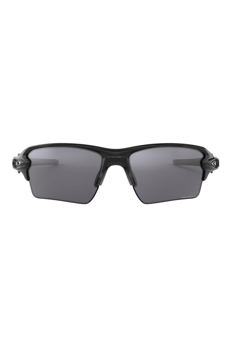 Flak® 2.0 XL 59mm Prizm™ Polarized Wrap Sunglasses, Main, color, BLACK