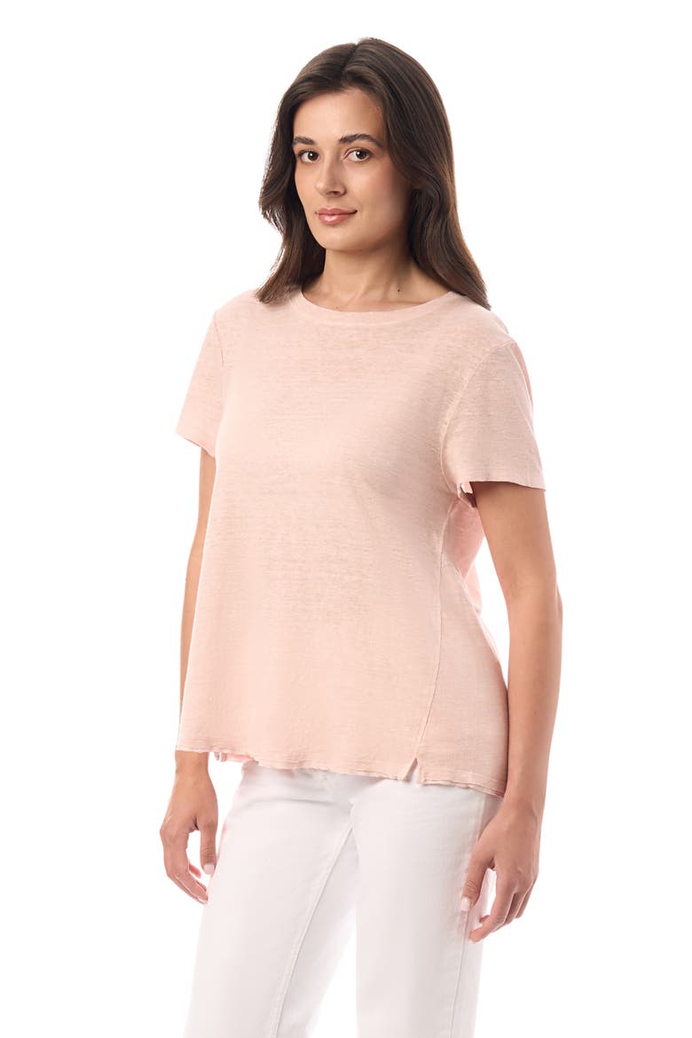 Linen Tee, Alternate, color, Blushing