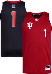adidas Men's adidas #1 Crimson/Black Indiana Hoosiers Black History Month Basketball Jersey