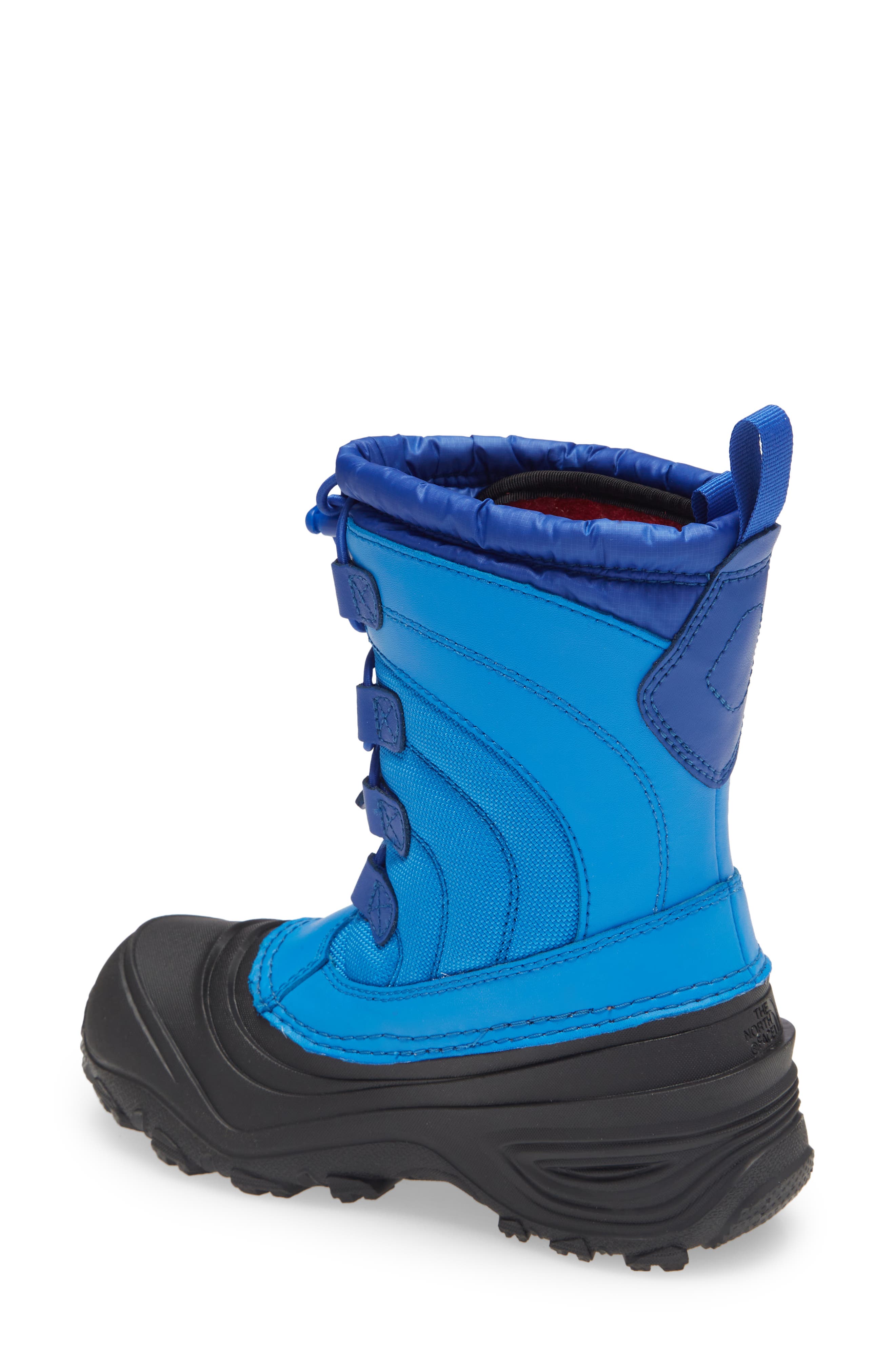 'Alpenglow IV' Bungee Lace Waterproof Boot, Alternate, color, HERO BLUE/ TNF BLACK