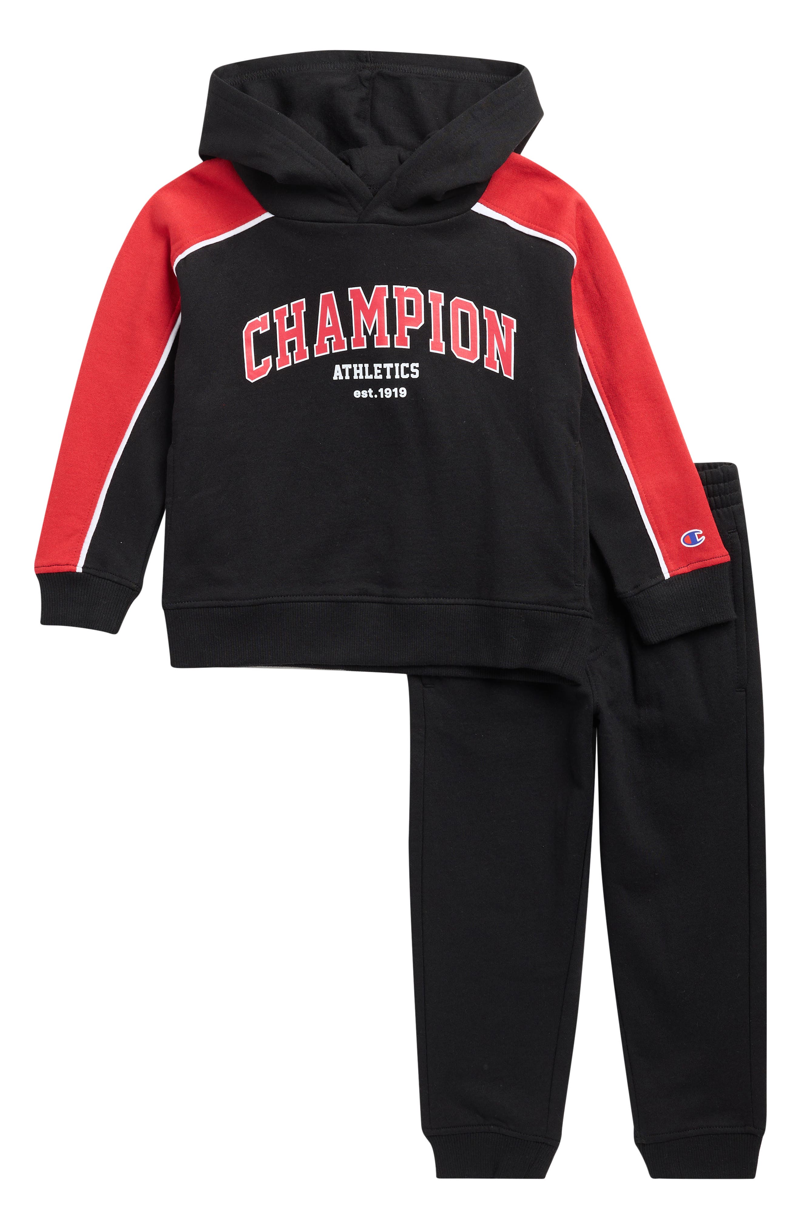 Champion Colorblocked Graphic Hoodie & Joggers Set