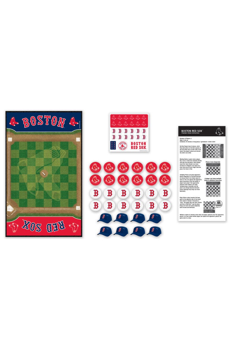 Boston Red Sox Checkers Board Game, Alternate, color, Multicolor