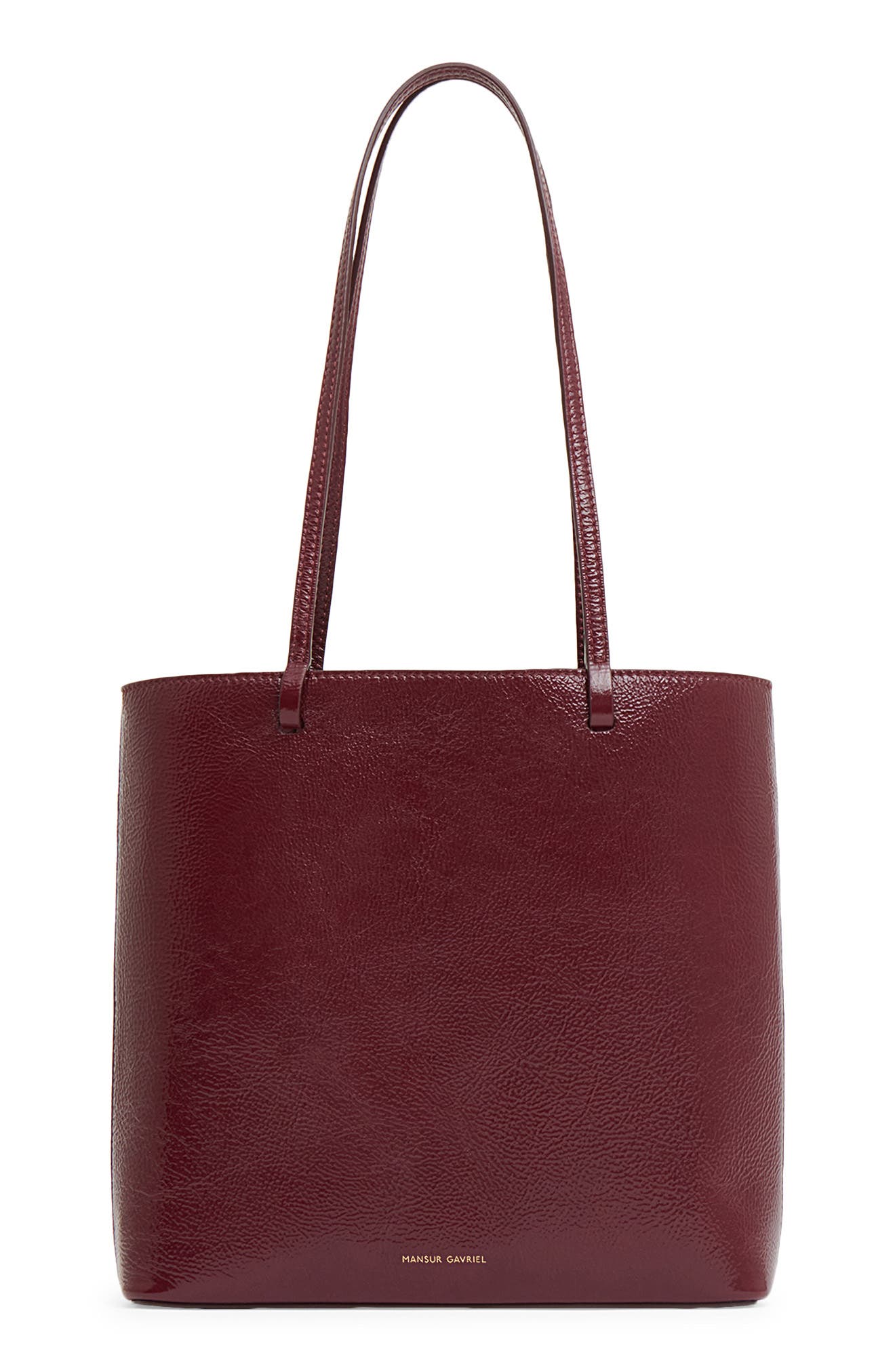 Filo Leather Tote, Main, color, CLARET