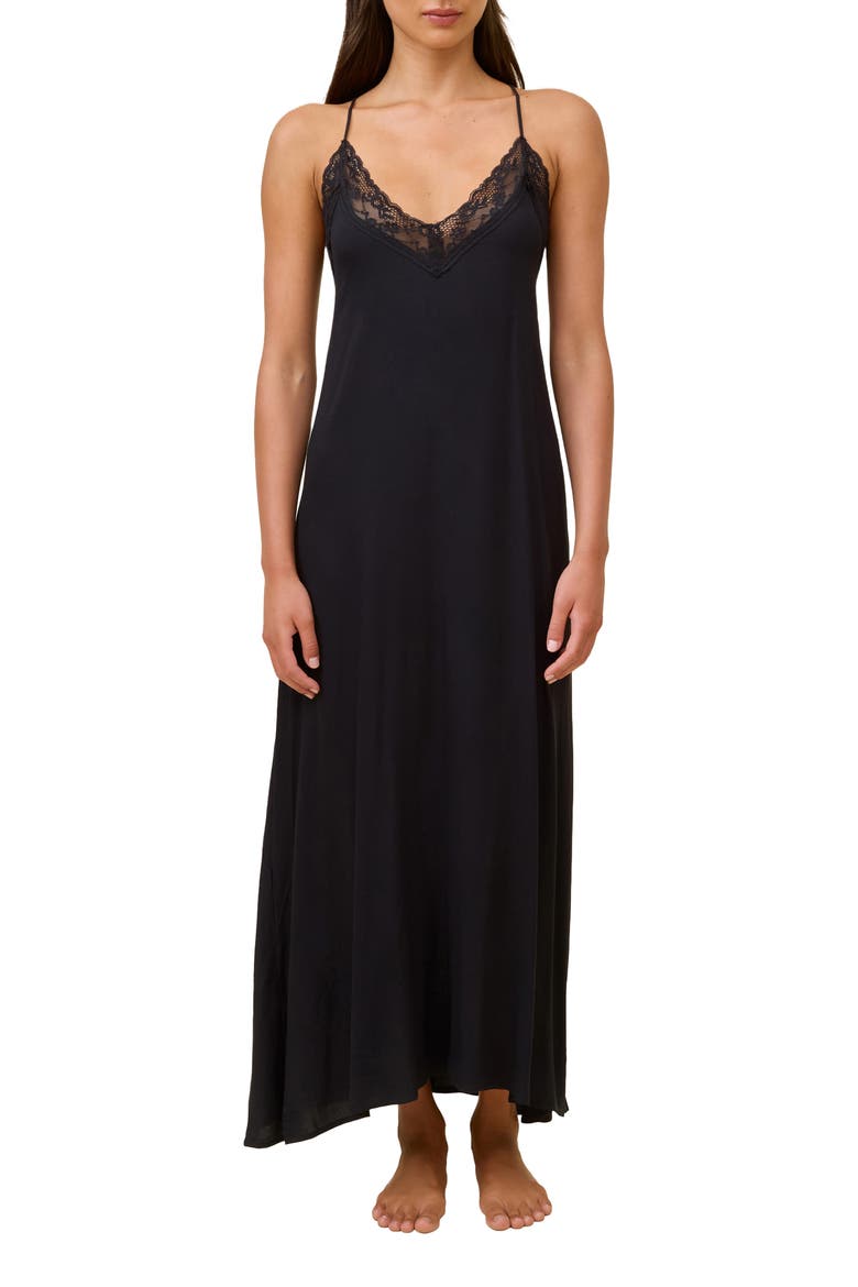 Talia Nightgown, Main, color, BLACK