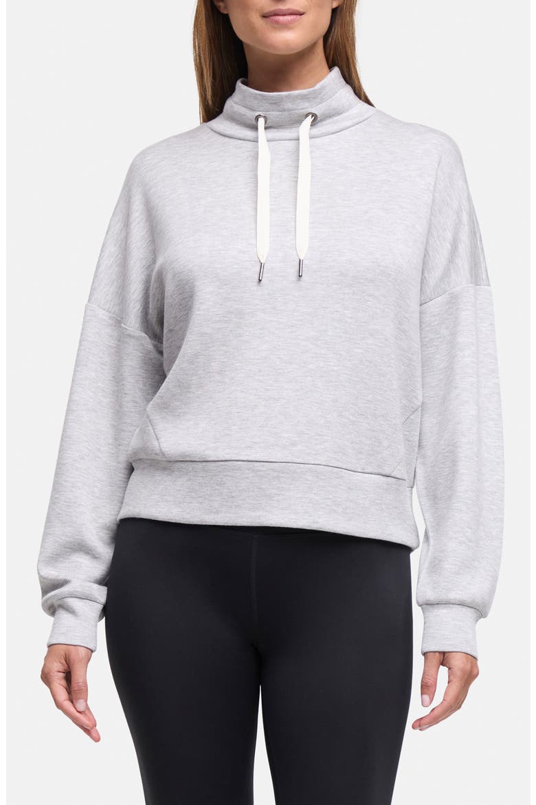 Colby Mock Neck Top, Main, color, HEATHER GREY