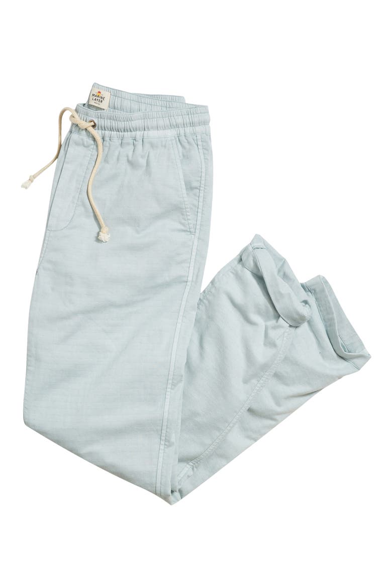 Saturday Stretch Cotton Drawstring Beach Pants, Alternate, color, LIGHT BLUE