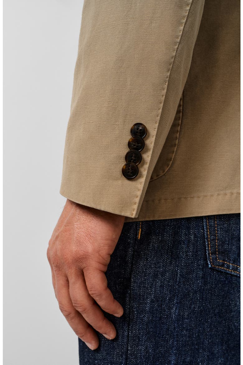 Jackson Cotton & Cashmere Blend Soft Coat, Alternate, color, KHAKI