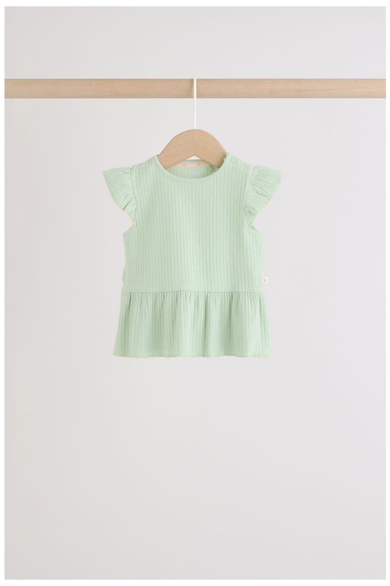 Assorted 4-Pack Ruffle Hem Tees, Alternate, color, MULTI