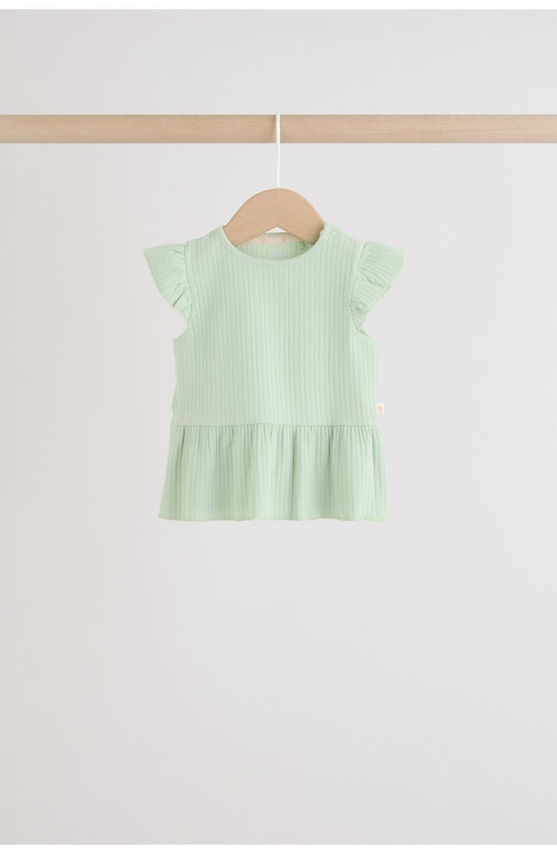 NEXT Assorted 4-Pack Ruffle Hem Tees, Alternate, color, Multi