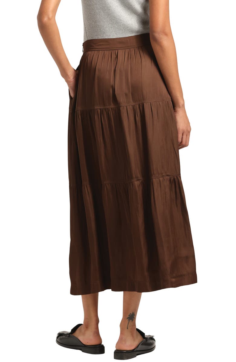 Derek Lam 10 Crosby Lynne Skirt, Alternate, color, Espresso