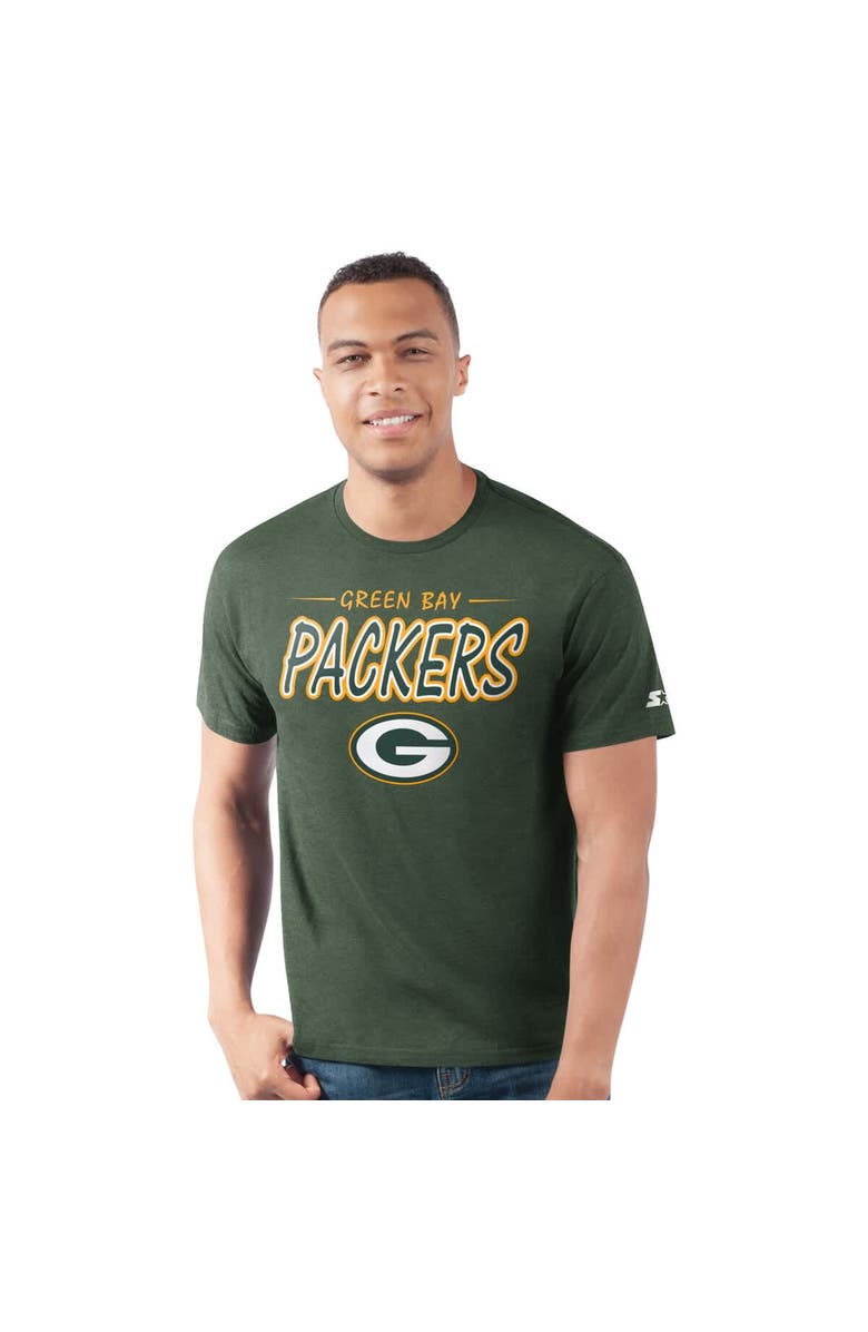 STARTER Men's Starter  Green Green Bay Packers Prime Time T-Shirt, Main, color, Green