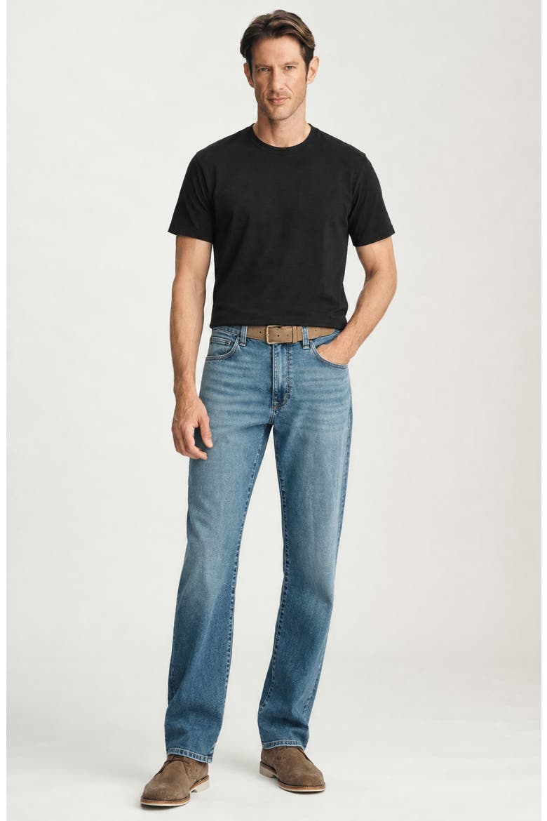 Charisma Relaxed Straight Leg Jeans, Alternate, color, LIGHT FOGGY AERODENIM