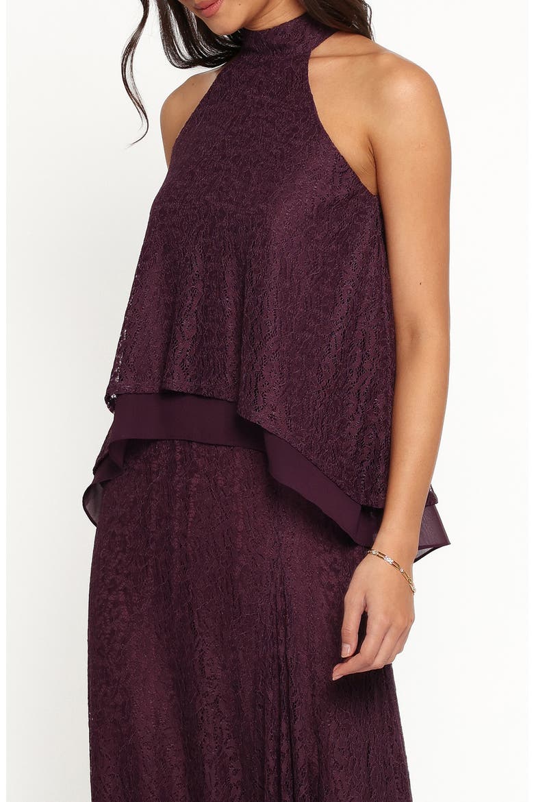 Tracy Halter Lace Top, Alternate, color, PLUM LACE