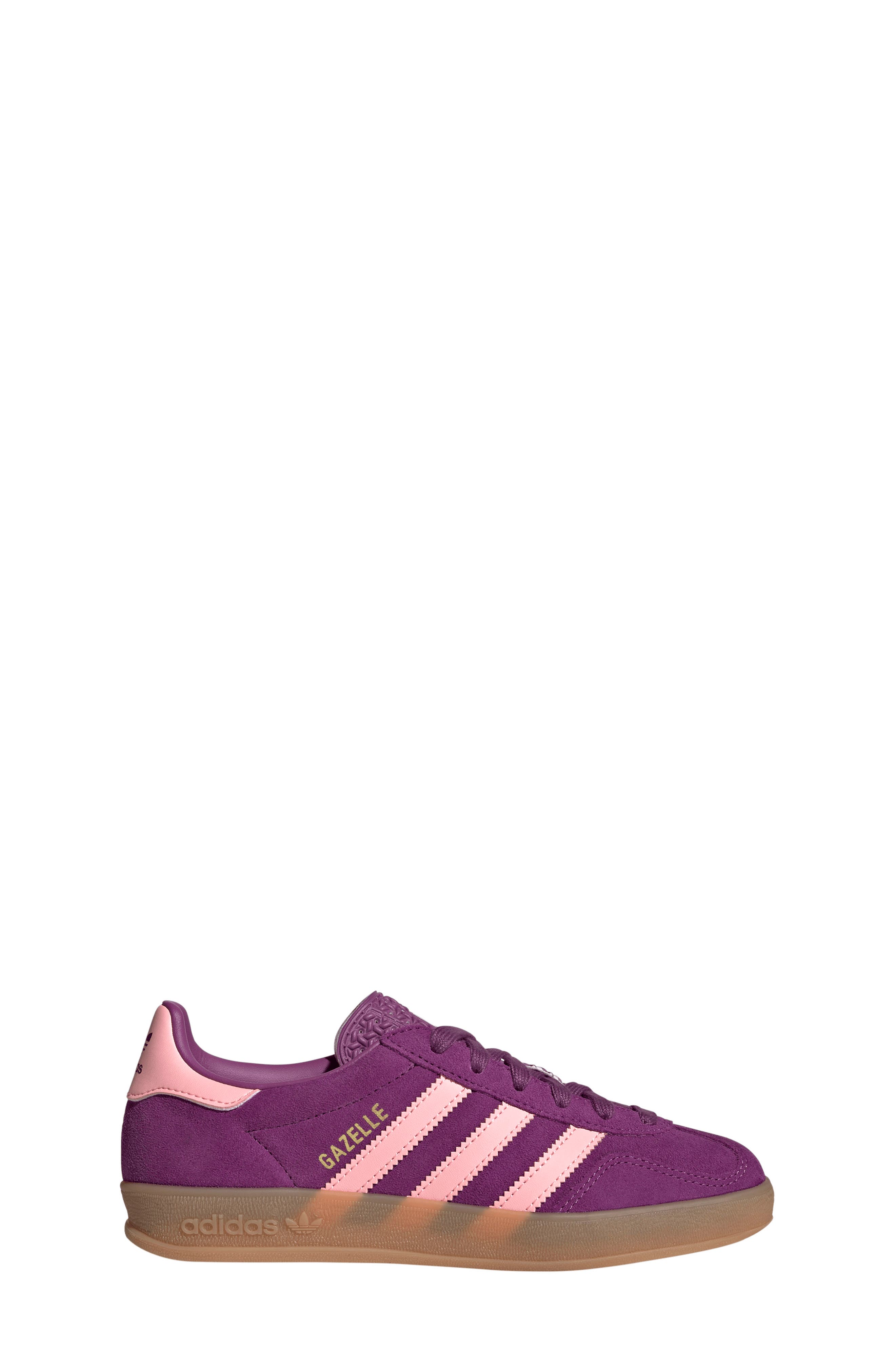 adidas Kids' Gazelle Indoor Sneaker, Alternate, color, Ricmau/Glo