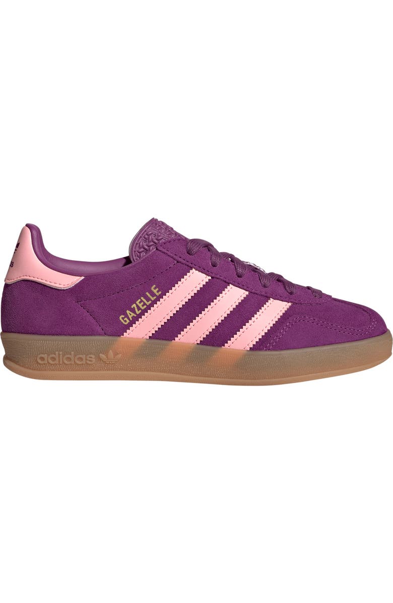 adidas Kids' Gazelle Indoor Sneaker, Alternate, color, Ricmau/Glo
