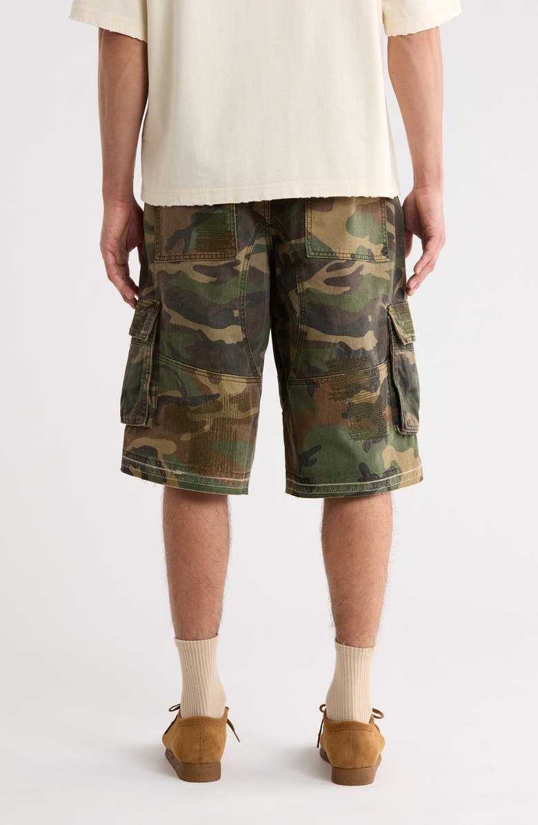 DIET STARTS MONDAY Camo Cargo Shorts, Alternate, color, Green Camo