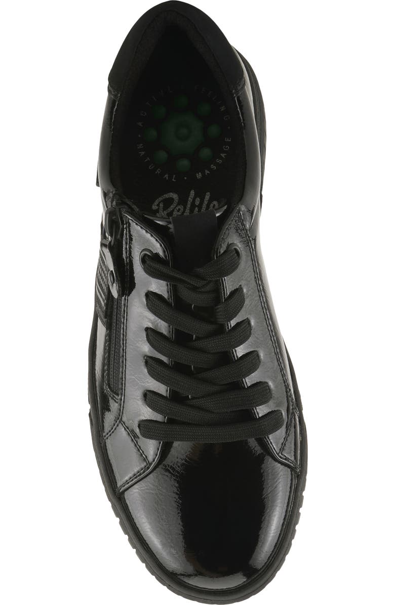 Spring Step Jamia Water Resistant Sneaker, Alternate, color, Black Patent