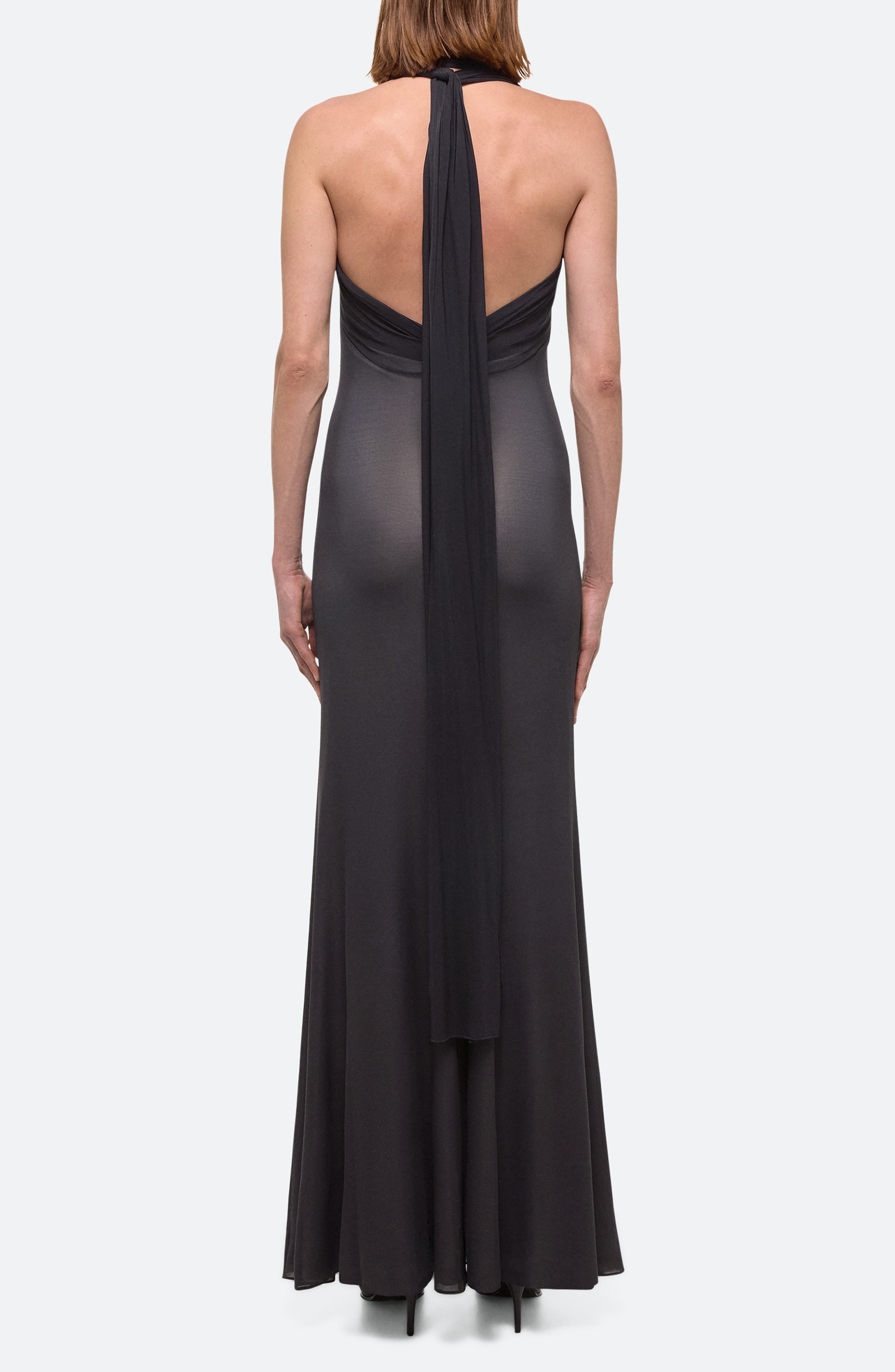 Dancer Plunge Neck Halter Maxi Dress - image 2