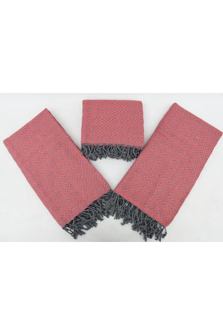Ian Throw Blanket/Towel, Alternate, color, Red