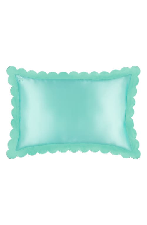 Slip Sunshade Pure Silk Pillowcase In Turquoise