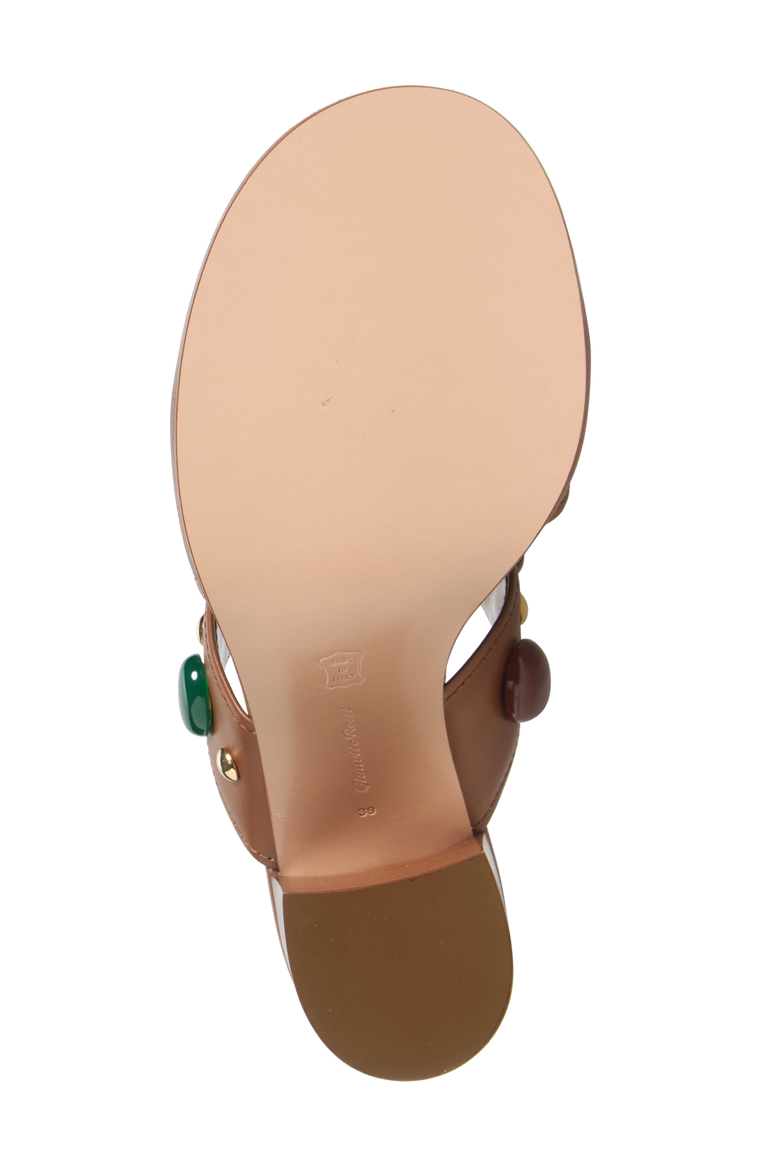 Gianvito Rossi Pebble Crystal Embellished Sandal, Alternate, color, 