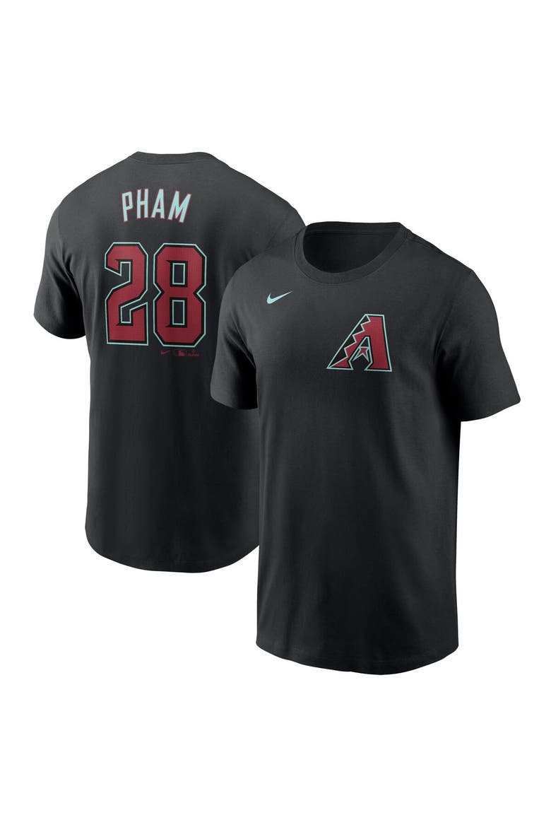 Men's Nike Tommy Pham Black Arizona Diamondbacks 2024 Fuse Name & Number T-Shirt, Main, color, Black