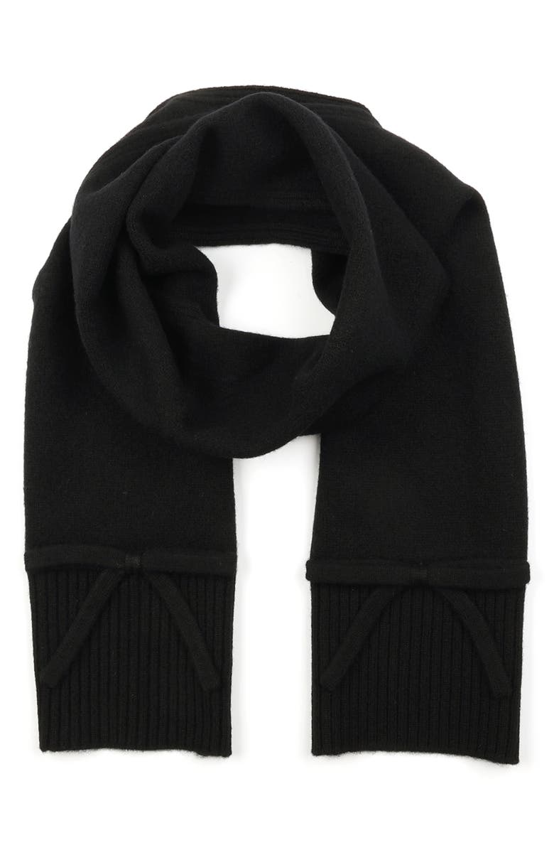 Kate Spade New York bow wool scarf, Main, color, 