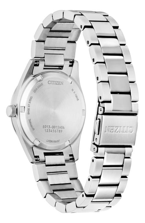 Citizen Sport Luxury Womens Silver Tone Stainless Steel Bracelet Watch Ew2700-54l In Gray