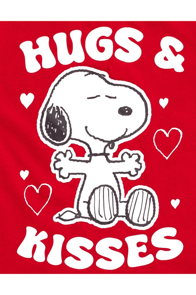 Holiday Short Sleeve Tee, Alternate, color, Snoopy Heart Red