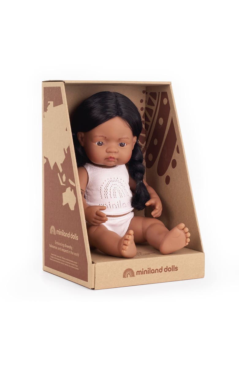 Miniland Baby Doll Native American Girl 15'', Alternate, color, Multi