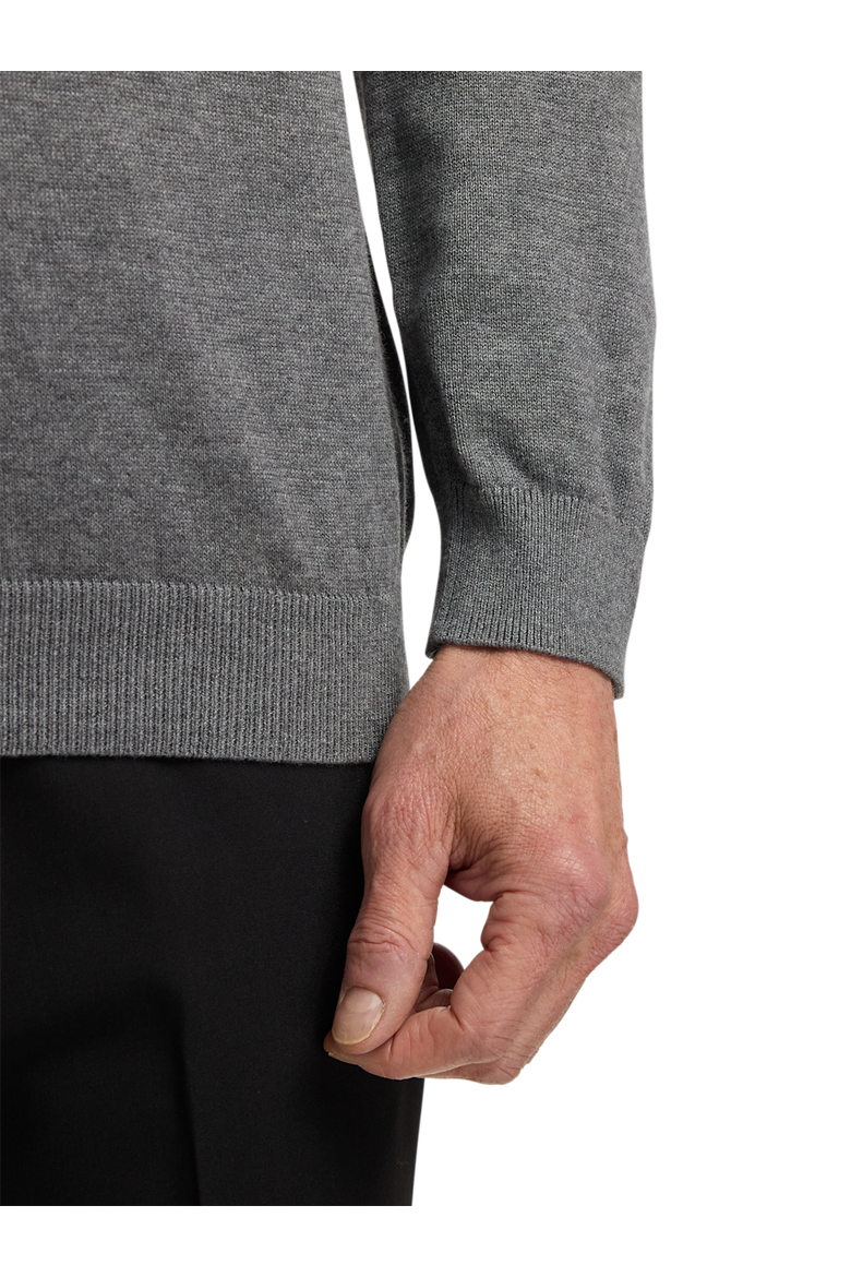 Supima Cotton Turtleneck, Alternate, color, Medium Grey