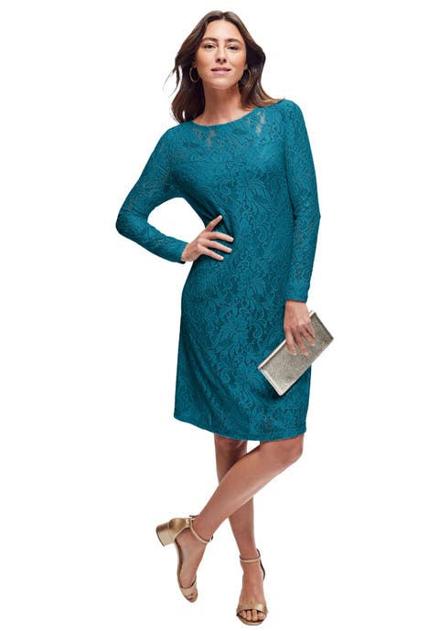 Stretch Lace Shift Dress (Plus Available)