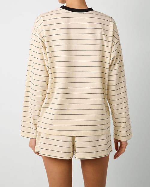 Weworewhat Long Sleeve Stripe Boxy Shirt