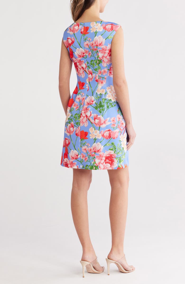 Vince Camuto Floral Sleeveless Fit & Flare Dress, Alternate, color, 