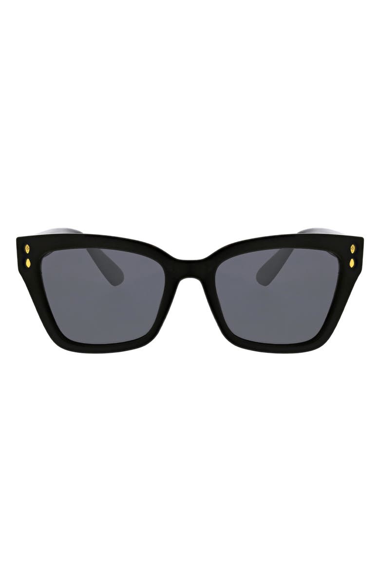 Oscar de la Renta Catty 51mm Square Polarized Sunglasses, Main, color,