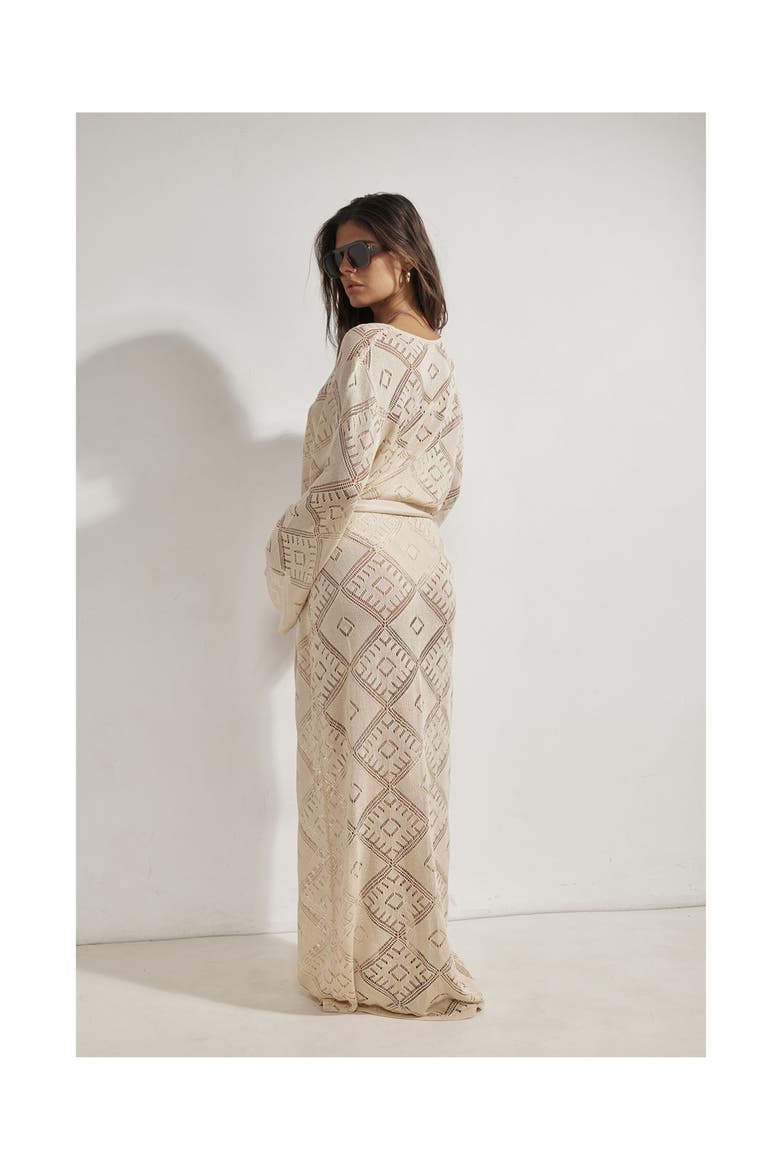 Belinda Maxi Dress Cover-Up, Alternate, color, Sand