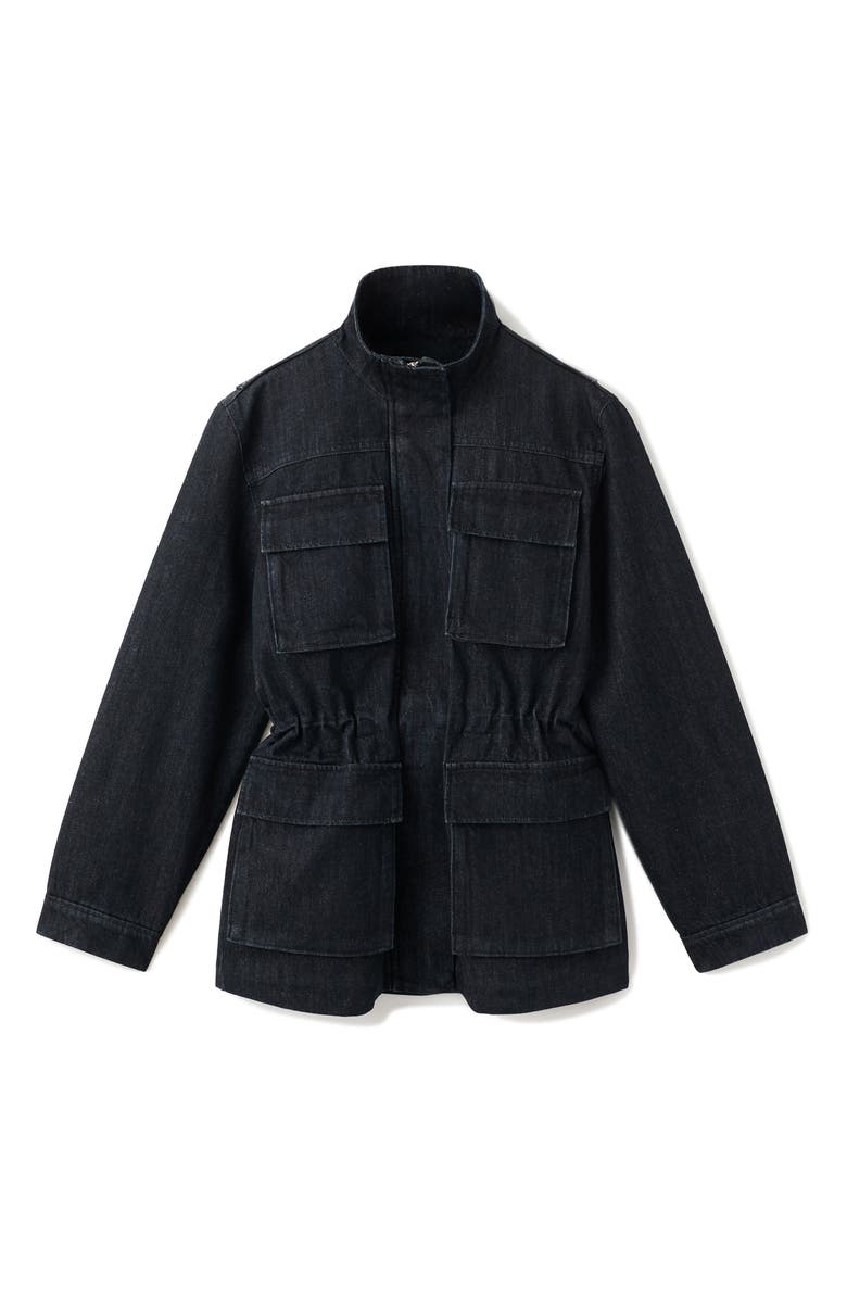 MANGO Oversize Denim Barn Jacket, Alternate, color,