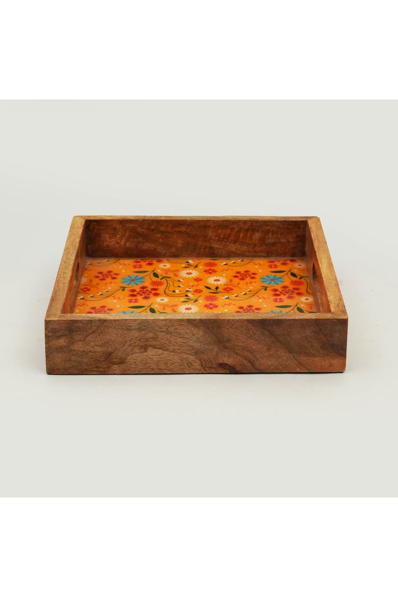 Sunburst Bloom Inlay Tray, Alternate, color, Sunburst