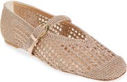 Stuart Weitzman Leora Metallic Mary Jane Flat