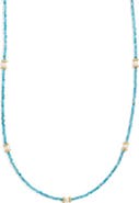 Kiara by Ki-ele Taylor Apatite & Freshwater Pearl Beaded Necklace