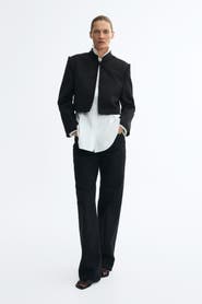H&M Cropped Braid-Detail Jacket