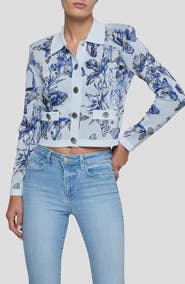 L'AGENCE Osiris Jacquard Knit Jacket