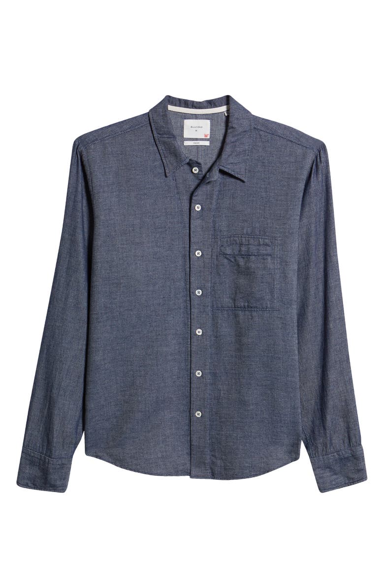 Billy Reid Louis Stripe Regular Fit Utility Shirt, Alternate, color, 