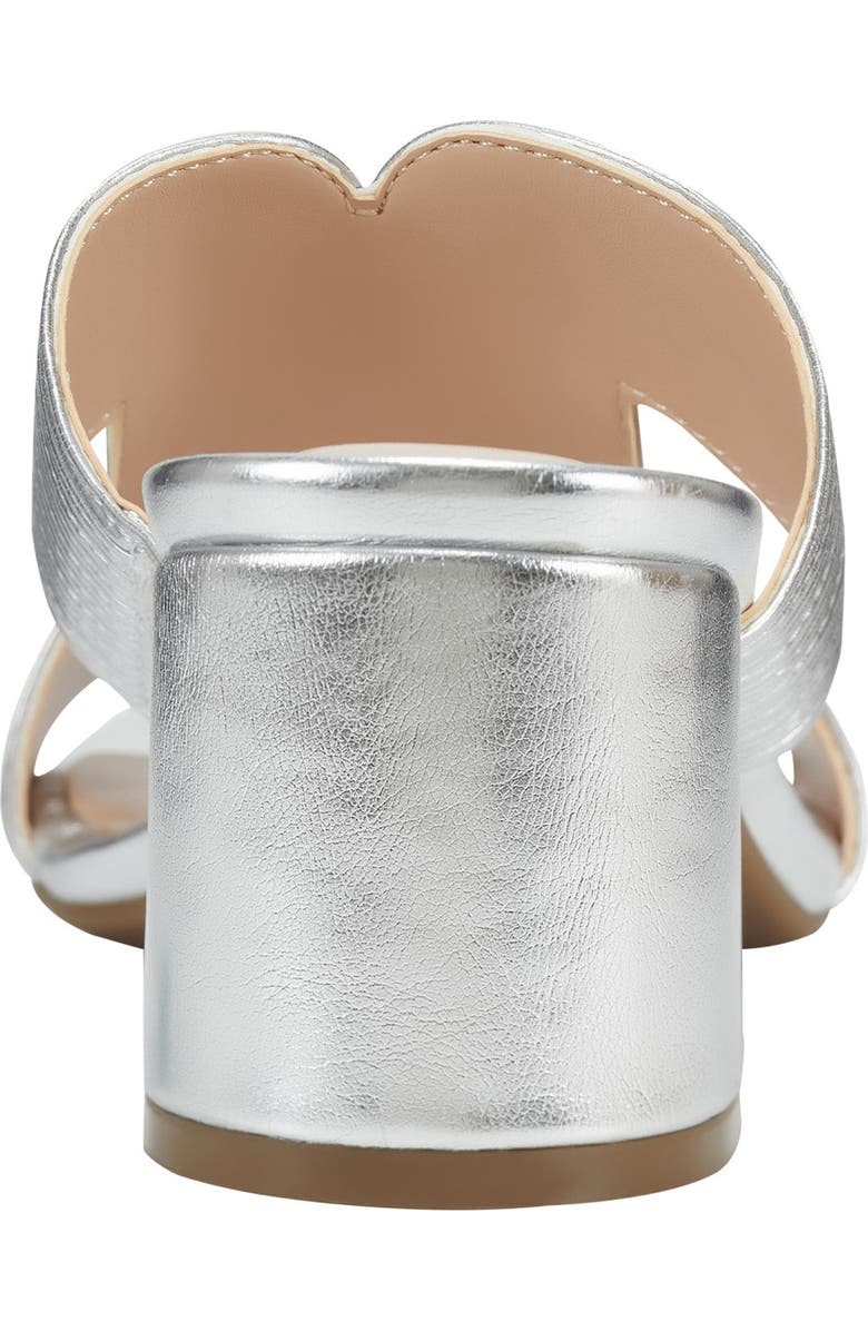 Bandolino Merily 3 Heeled Sandal, Alternate, color, Silver