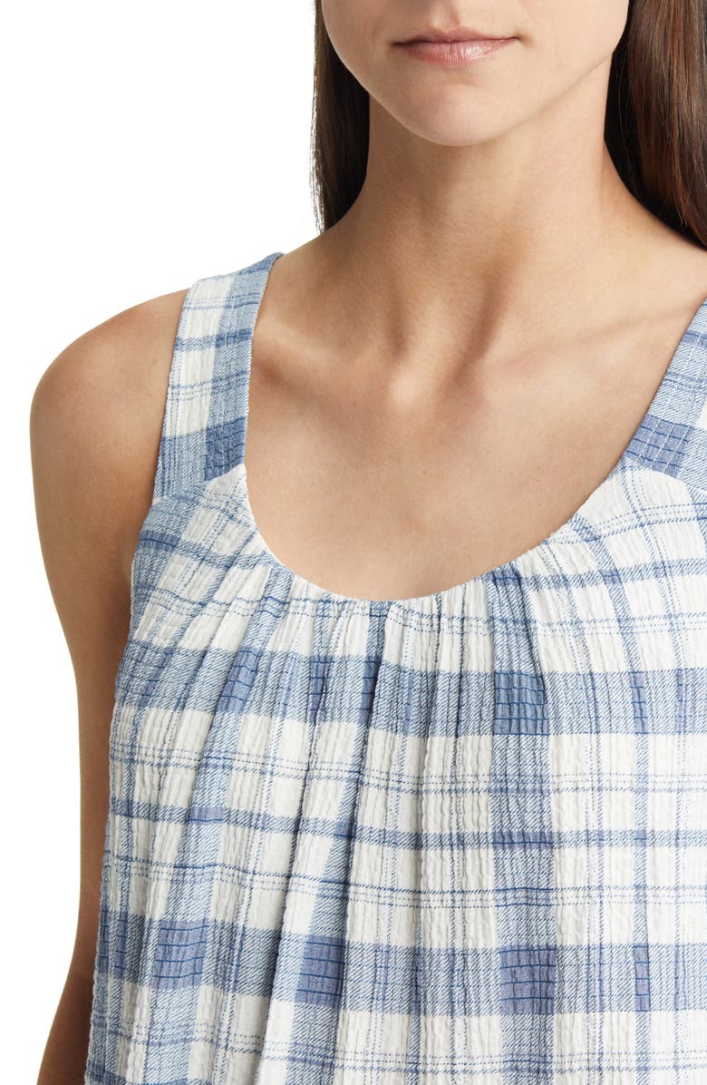 Caslon<sup>®</sup> Plaid Cross Back Woven Tank, Alternate, color,