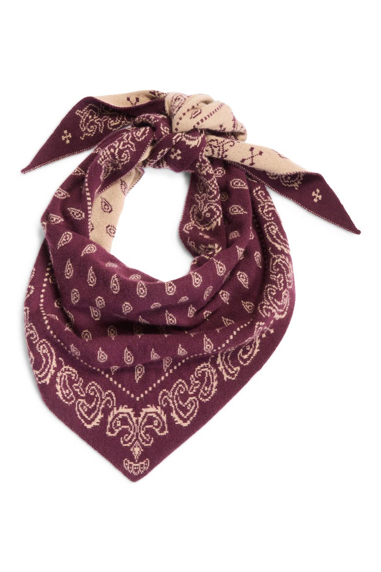 The Wild Rag Cashmere Scarf, Alternate, color, FIG/ CAMEL