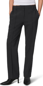 rag & bone Cosette Straight Leg Wool Blend Pants