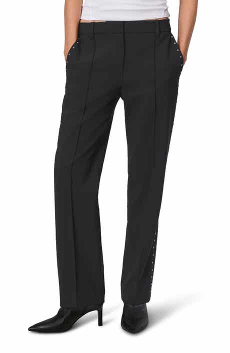 rag & bone Cosette Straight Leg Wool Blend Pants